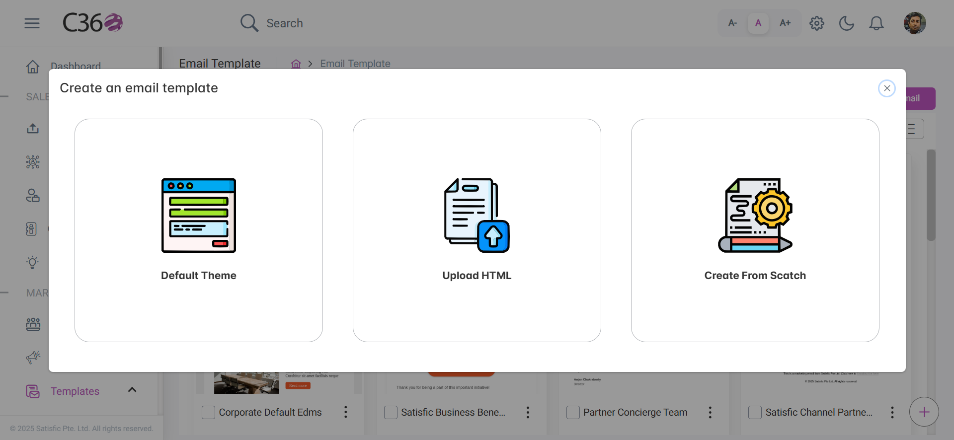 Create Email Options